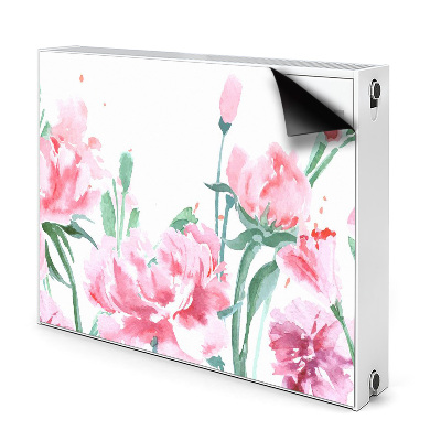 Magnetiskt radiatorskydd Rosa blommor