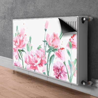 Magnetiskt radiatorskydd Rosa blommor