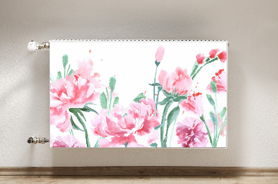Magnetiskt radiatorskydd Rosa blommor