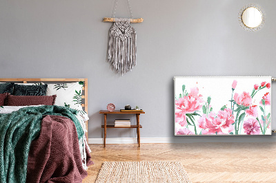 Magnetiskt radiatorskydd Rosa blommor