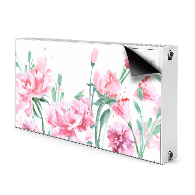 Magnetiskt radiatorskydd Rosa blommor
