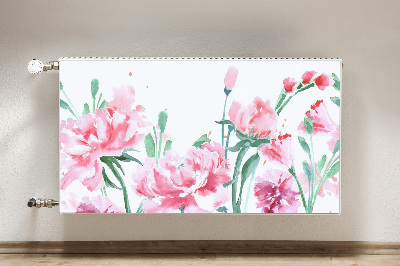 Magnetiskt radiatorskydd Rosa blommor