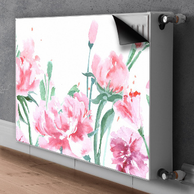 Magnetiskt radiatorskydd Rosa blommor