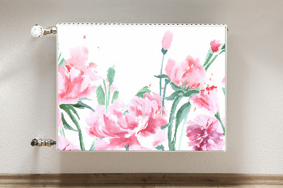 Magnetiskt radiatorskydd Rosa blommor