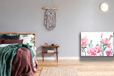 Magnetiskt radiatorskydd Rosa blommor