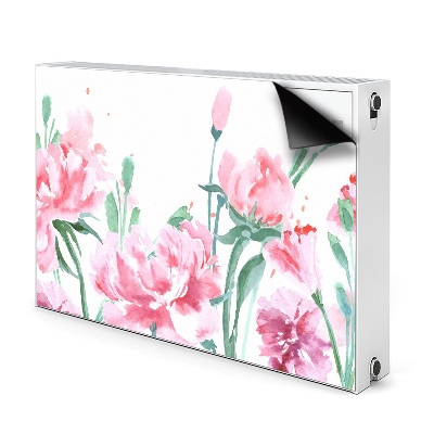 Magnetiskt radiatorskydd Rosa blommor