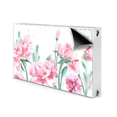 Magnetiskt radiatorskydd Rosa blommor