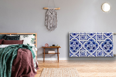 Magnetiskt radiatorskydd Blå kakel