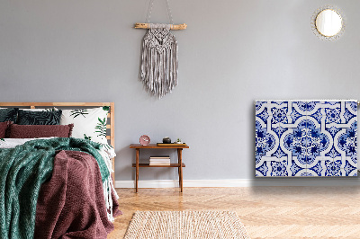 Magnetiskt radiatorskydd Blå kakel