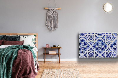 Magnetiskt radiatorskydd Blå kakel