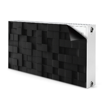 Magnetiskt radiatorskydd Svarta 3d-kuber