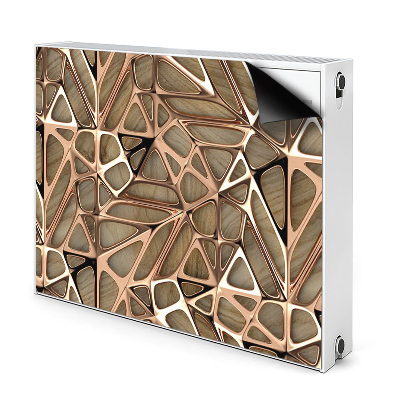 Magnetiskt radiatorskydd Mesh av kopparträ