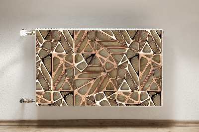 Magnetiskt radiatorskydd Mesh av kopparträ