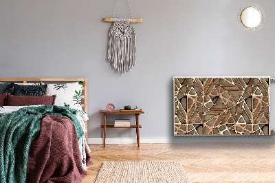 Magnetiskt radiatorskydd Mesh av kopparträ
