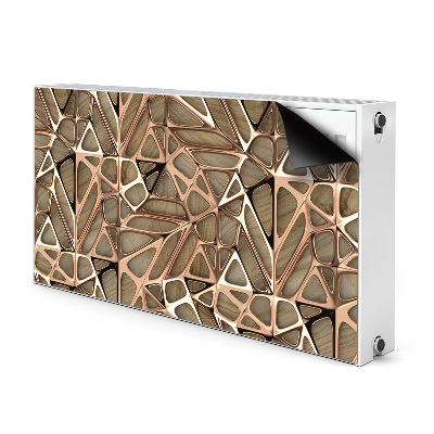 Magnetiskt radiatorskydd Mesh av kopparträ