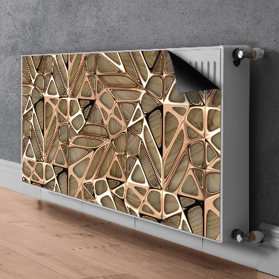 Magnetiskt radiatorskydd Mesh av kopparträ