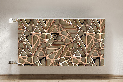 Magnetiskt radiatorskydd Mesh av kopparträ