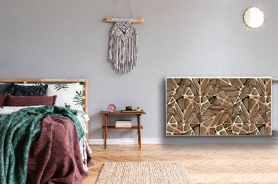Magnetiskt radiatorskydd Mesh av kopparträ