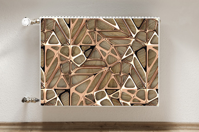 Magnetiskt radiatorskydd Mesh av kopparträ