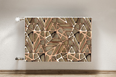Magnetiskt radiatorskydd Mesh av kopparträ