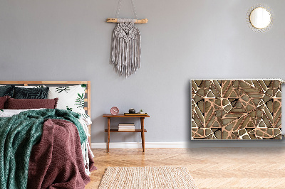 Magnetiskt radiatorskydd Mesh av kopparträ