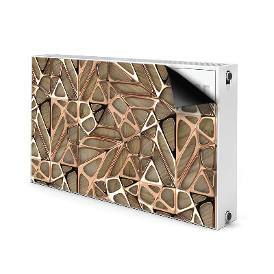Magnetiskt radiatorskydd Mesh av kopparträ