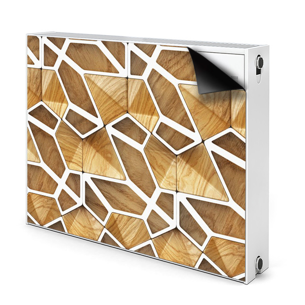 Magnetiskt radiatorskydd Trämönster