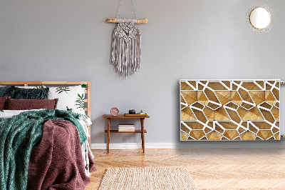 Magnetiskt radiatorskydd Trämönster