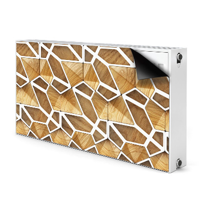 Magnetiskt radiatorskydd Trämönster