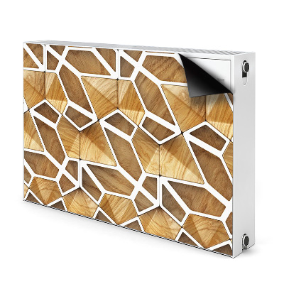Magnetiskt radiatorskydd Trämönster