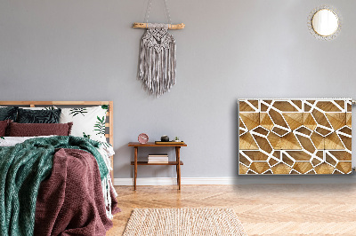 Magnetiskt radiatorskydd Trämönster