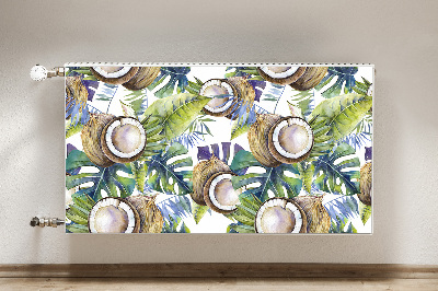 Magnetisk radiatorkåpa Kokosnötter och blad