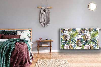 Magnetisk radiatorkåpa Kokosnötter och blad
