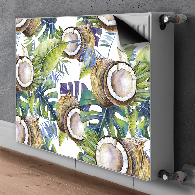 Magnetisk radiatorkåpa Kokosnötter och blad