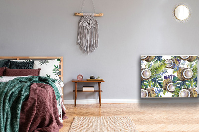 Magnetisk radiatorkåpa Kokosnötter och blad