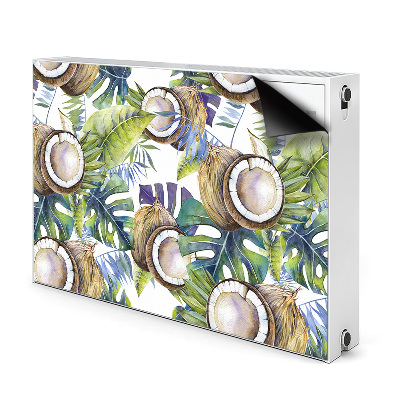 Magnetisk radiatorkåpa Kokosnötter och blad