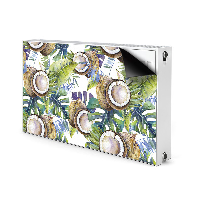 Magnetisk radiatorkåpa Kokosnötter och blad