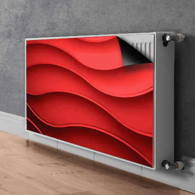 Magnetiskt radiatorskydd Röd abstraktion