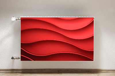 Magnetiskt radiatorskydd Röd abstraktion