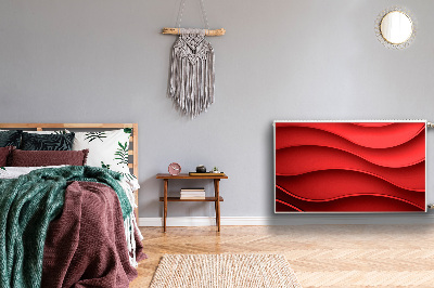 Magnetiskt radiatorskydd Röd abstraktion
