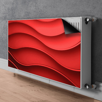 Magnetiskt radiatorskydd Röd abstraktion