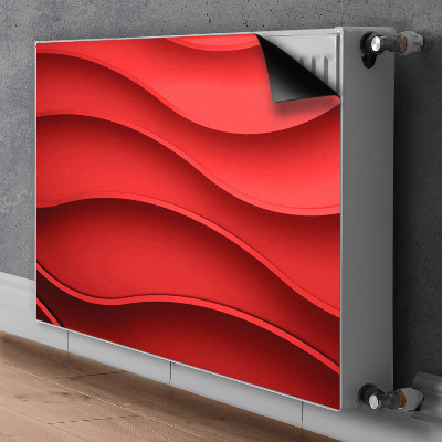 Magnetiskt radiatorskydd Röd abstraktion