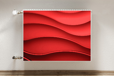Magnetiskt radiatorskydd Röd abstraktion