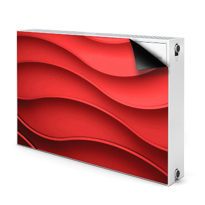 Magnetiskt radiatorskydd Röd abstraktion