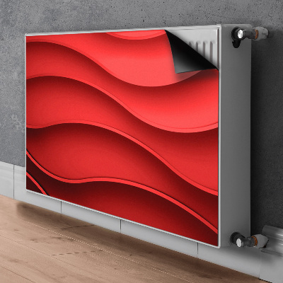 Magnetiskt radiatorskydd Röd abstraktion