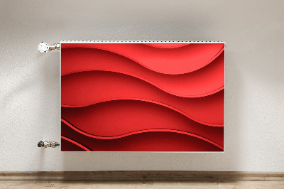 Magnetiskt radiatorskydd Röd abstraktion