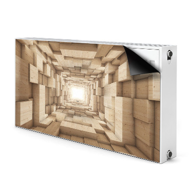 Magnetiskt radiatorskydd Trä abstraktion