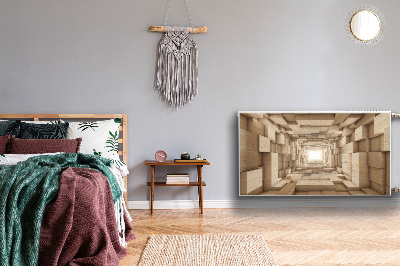 Magnetiskt radiatorskydd Trä abstraktion