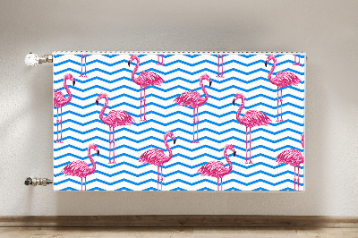 Magnetisk radiatorkåpa Flamingos