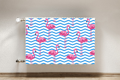 Magnetisk radiatorkåpa Flamingos